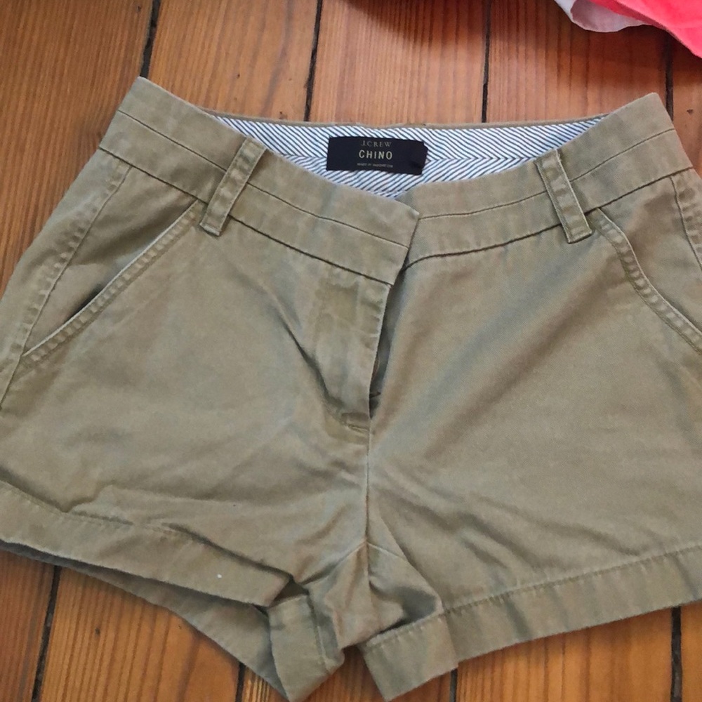 J Crew Chino Khaki Shorts